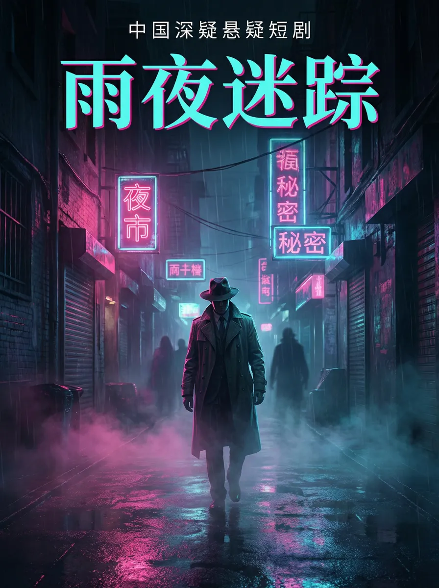 巨乳小说 悬疑追踪短剧 - 雨夜迷踪海报