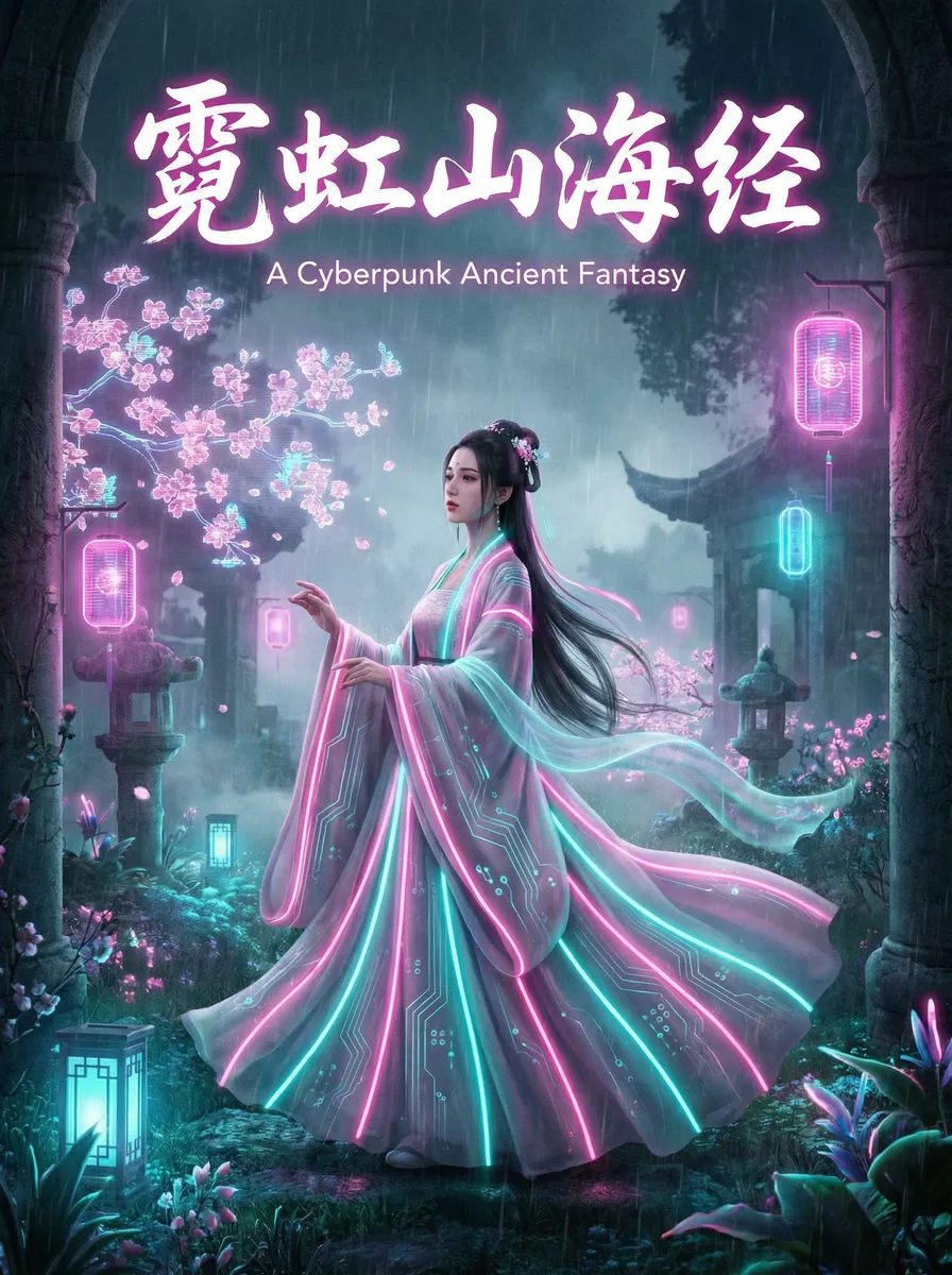 巨乳小说 古风奇缘短剧 - 霓虹山海经海报
